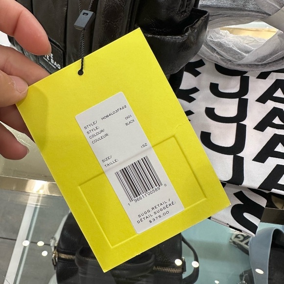 NWT! NEW! Marc Jacobs The Mini Tote Bag Crinkle Shiny Patent Leather Bla… - Picture 9 of 9